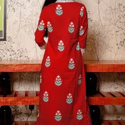 KALINI Women Floral Printed Regular Kurta with Palazzos & With Dupatta-14