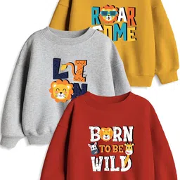 Minicult Unisex Kids Printed Sweatshirt-10