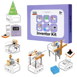 Matatalab 5 in 1 programmable electronic module kit - with 128 Building bricks (STEM Educational Robotics Starter Kit for 8+ Years) - Paired with VinciBot image 1