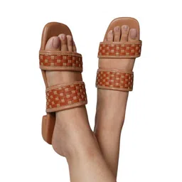 Vaidaan Women Open Toe Flats-image-17
