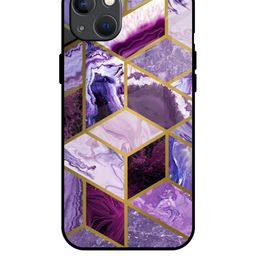 QRIOH Geometric Printed iPhone 13 Back Case Mobile Accessories-image-59