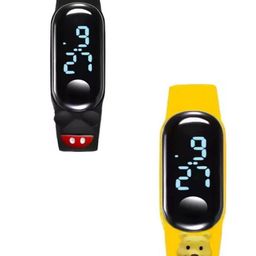 TARIDO Men pack of 2 Dial & Straps Digital Watch MT_BLACK+YELLOW-Black-5