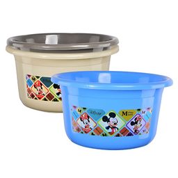 Aura Unisex Pack of 3 piece Abstract Plastic Bath Accessories Set-11