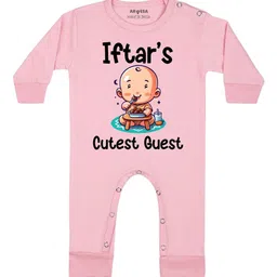 Arvesa Iftar Cutest Guest Printed Bodysuit-image-89