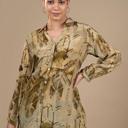 Tanu Fashions Printed Shirt Collar Kurti-image-28