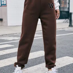 SAAHASAM Women Printed Relaxed Loose Fit Joggers Trousers-image-85