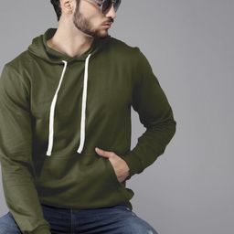 QOSHA Men Cotton Hooded Sweatshirt-image-90