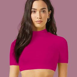 Dream Beauty Fashion Solid Fitted Crop Top-picture-21