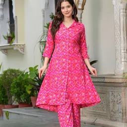 Demirner Women Printed Regular Kurta with Palazzos-picture-38