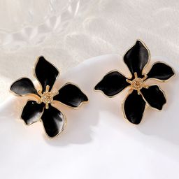 KRENOZ Gold-Plated Floral Stud-image-44