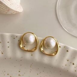 YouBella Gold-Plated Artificial Beaded Circular Shaped Studs-21