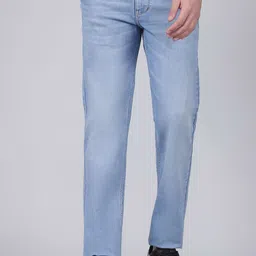 Cantabil Men Original Straight Fit Mid-Rise Heavy Fade Jeans-image-58