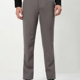 SHOWOFF Men Comfort Slim Fit Low-Rise Wrinkle Free Trousers-picture-35