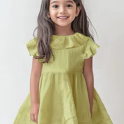 Kidbea Girls Pure Linen Dress-picture-8