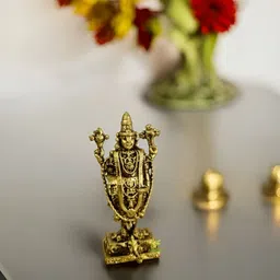 Aakrati Yellow Lord Balaji Religious Idol Showpiece-image-21