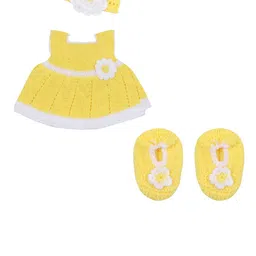 Tiekart Girls Pack of 4 Pure Wool Baby Apparel Gift Set-30