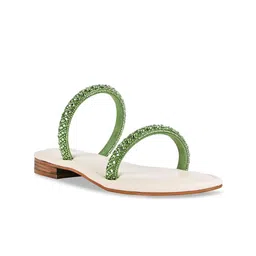CAI Women Embellished Party Open Toe Flats-image-89