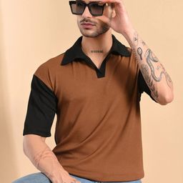Moda Rapido Men Colourblocked Polo Collar T-shirt-image-18