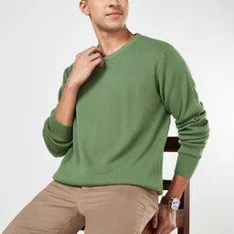 BYFORD by Pantaloons Men Self Design Pullover Sweater-picture-49