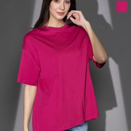 TITTLI Women Pack of 2 Solid Round Neck Pure Cotton T-shirts-image-89
