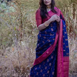 all about you Woven Design Zari Pure Silk Banarasi Saree-image-14