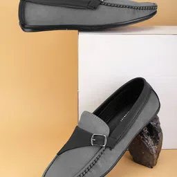 Killer Men Colourblocked Suede Loafers-56