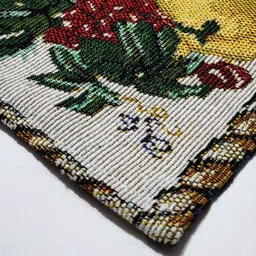 ANA 8-Pcs Beige & Green Printed Rectangular Table Placemats image 3