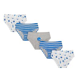 mothercare Boys Pack Of 5 Printed Cotton Basic Briefs 410259733001-17
