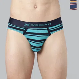 Force NXT Pack Of 3 Assorted Striped Anti Microbial Basic Briefs MNFL-56-R3-ASST-C1-PO3-picture-2