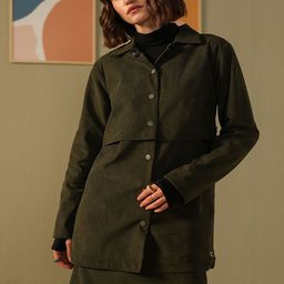 Muvazo Shirt Collar Long Sleeves Shirt With Skirt-image-55