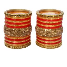 ADVANCE KANGAN Set Of 48 Zircon Studded Bangles-image-39