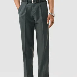 Snitch Men Tailored Wrinkle Free Pleated Trousers-image-68