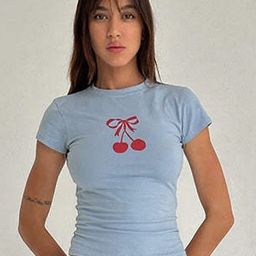 LULU & SKY Women Printed Slim Fit T-shirt-picture-47