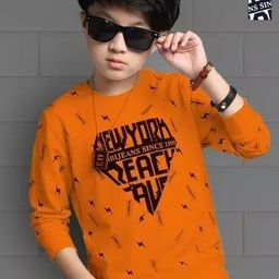 ATLANS Boys Typography 2 Printed T-shirt-image-42