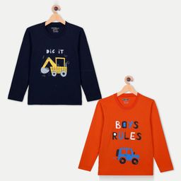 Billion Boys Typography 2 Printed Pure Cotton Applique T-shirt-image-91