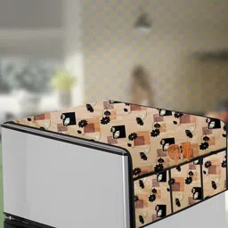 The Furnishing Tree Beige Plastic Refrigerator Cover-image-99