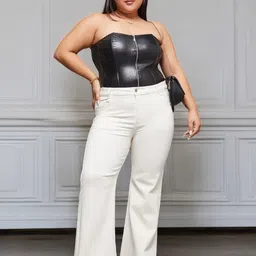 Miss Chase A+ Women Bootcut High-Rise Heavy Fade Stretchable Jeans-image-87