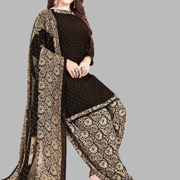 SIMPLYETHNIC Polka Dots Printed Unstitched Dress Material-picture-17