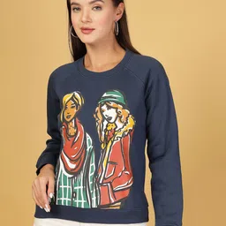 Thirty Threads Women Printed Sweatshirt-picture-1