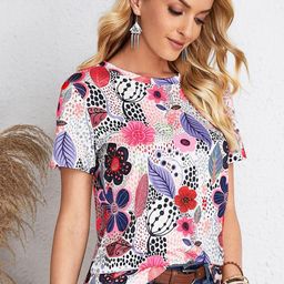 Stylecast X Slyck Tropical Print Top-image-11