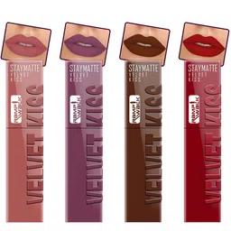 Ramp Walk Velvet Kiss Set Of 4 Matte Liquid Lipstick- 3.5ml Each - Shade- 5- 6 -7- 12-image-73