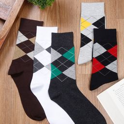 LOUIS STITCH Men Pack Of 5 Assorted Calf-Length Antimicrobial Socks-18