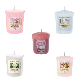 YANKEE CANDLE Original Pink & Blue 5 Pieces Votive Scented Candles-28