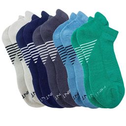 Mint & Oak Pack of 5 Men Patterned Ankle-Length Moisture-Wicking Sports Socks-1