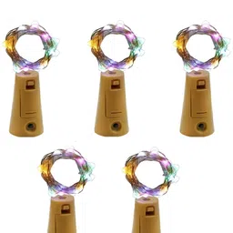 SPARK WORLD White & Green 5 Pieces LED Rice String Lights-7