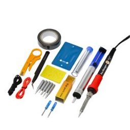 Pro-Range 13-in-1 Adjustable Temperature Soldering Kit (60W) | Complete Kit with Stand, Tips, Desoldering Pump, Wires & Accessories-image-62
