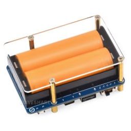 Waveshare UPS HAT (D) for Raspberry Pi, Supports 21700 Li battery (NOT included), 5V Uninterruptible Power Supply, Pogo Pins Connector-36