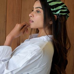 HAIR DRAMA COMPANY Women Black & Green Hairband-image-97