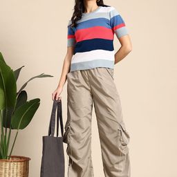 Mast & Harbour Striped Sweater-image-17