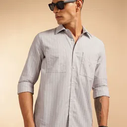 French Connection Slim Fit Striped Casual Shirt-image-81
